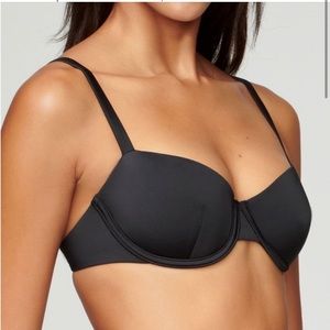 CUUP Balconette swim top black Size 15